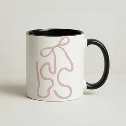 Black Ribbon Coffee Black Mug