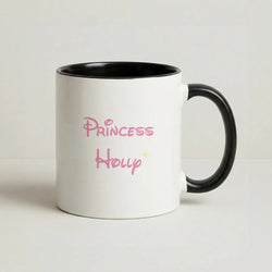 Princess - Personalised Fairytale Coffee Black Mug