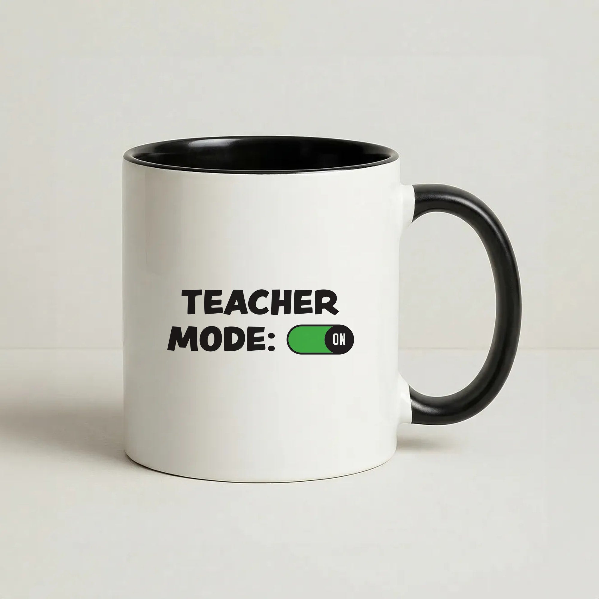 Teacher Mode On Coffee Black Mug