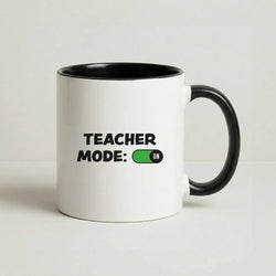 Teacher Mode On Coffee Black Mug