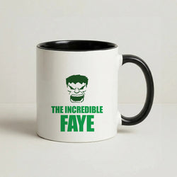 Hulk - Personalised Superhero Comic Coffee Black Mug