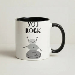 You Rock Coffee Black Mug