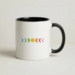 Band Moon Cycle Coffee Black Mug