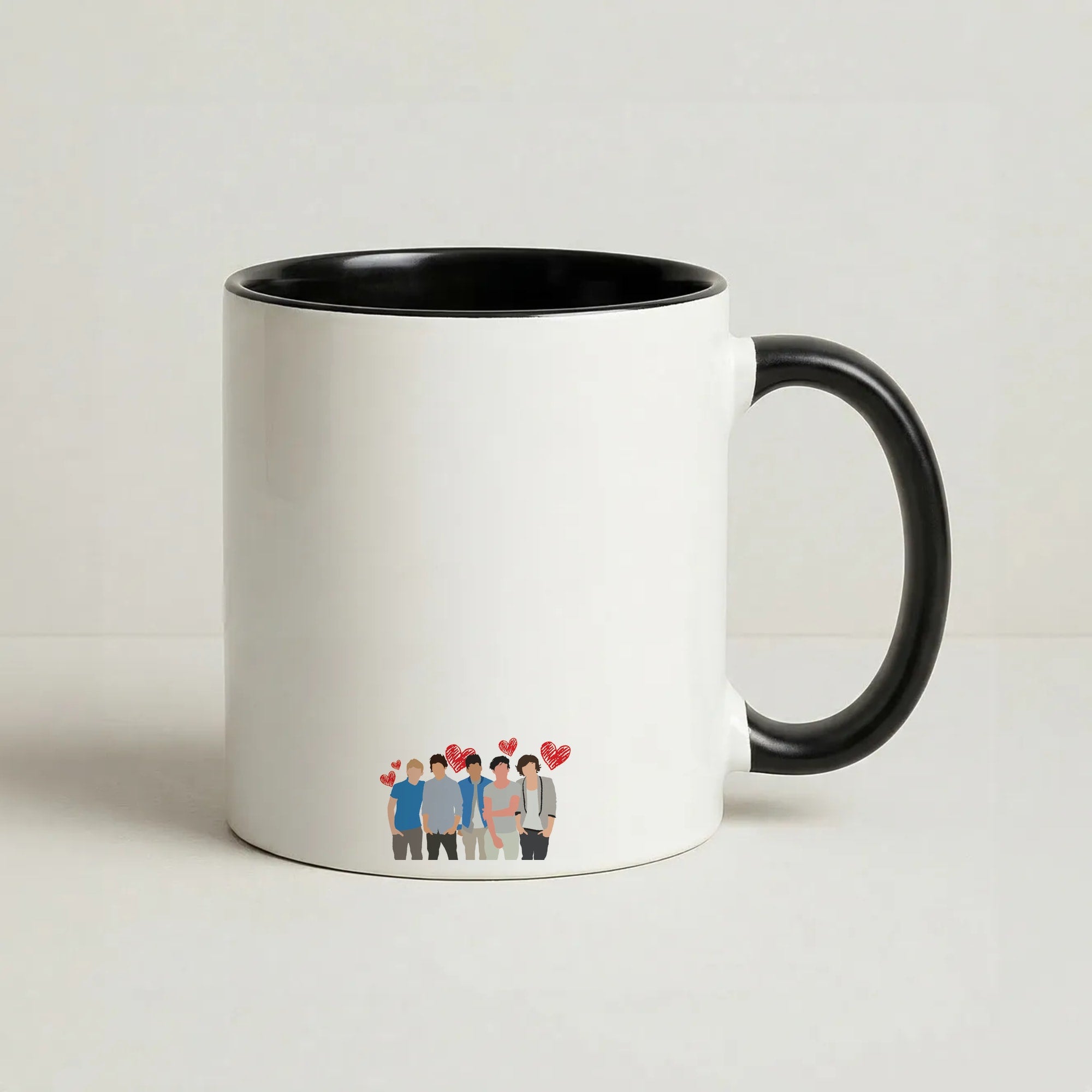 Love Band Coffee Black Mug