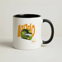 Abstract Lando Coffee Black Mug