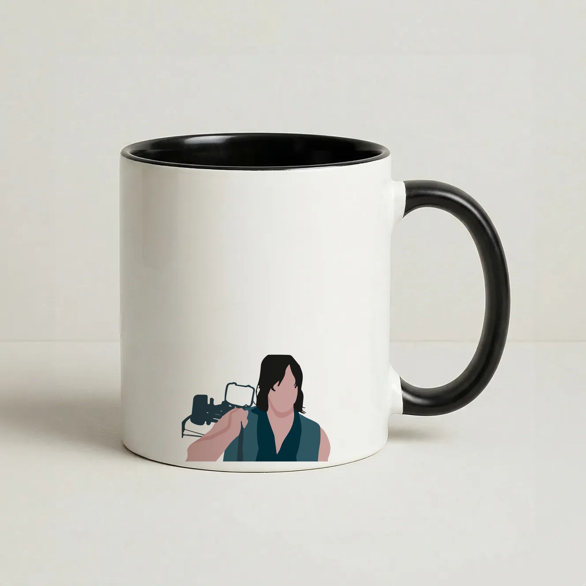 Daryl And His Crossbow - TWD Coffee Black Mug