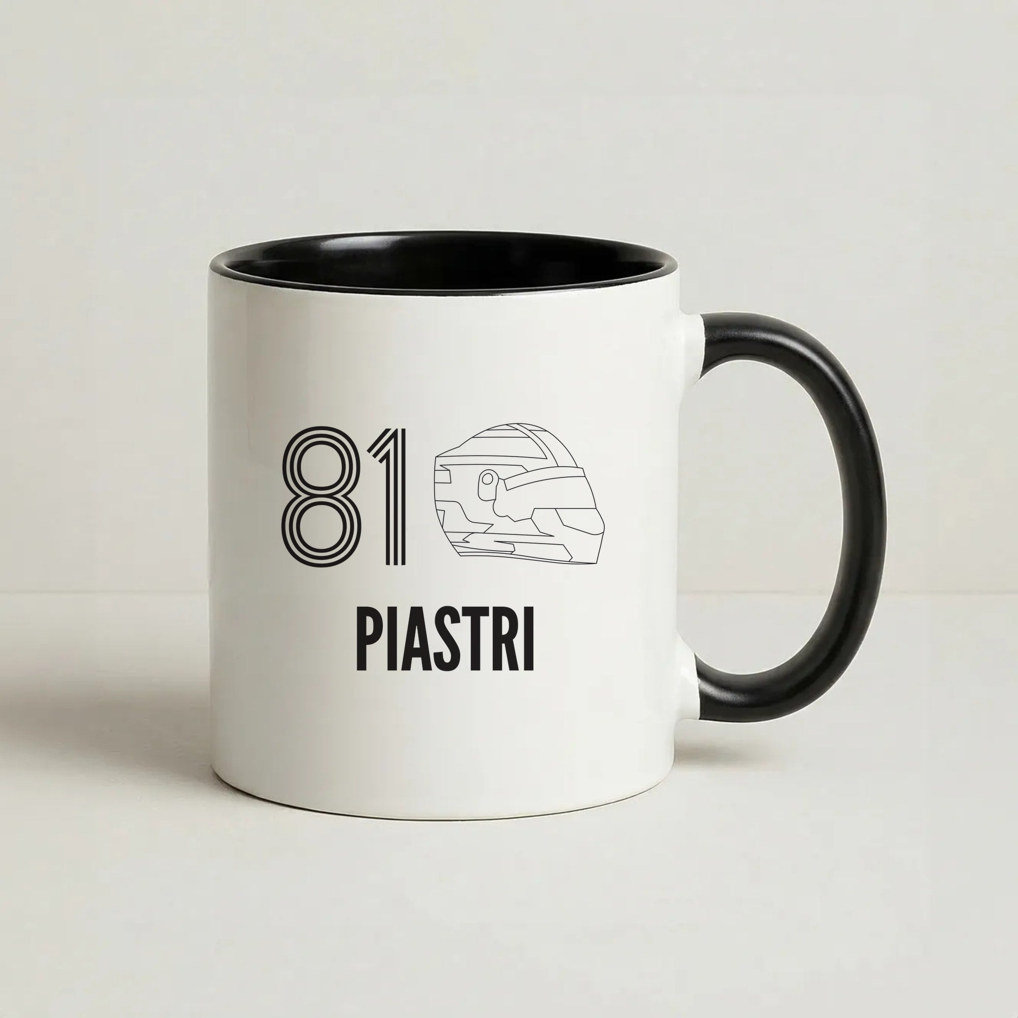 Piastri Helmet 2026 Coffee Black Mug