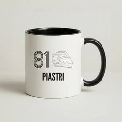 Piastri Helmet 2026 Coffee Black Mug