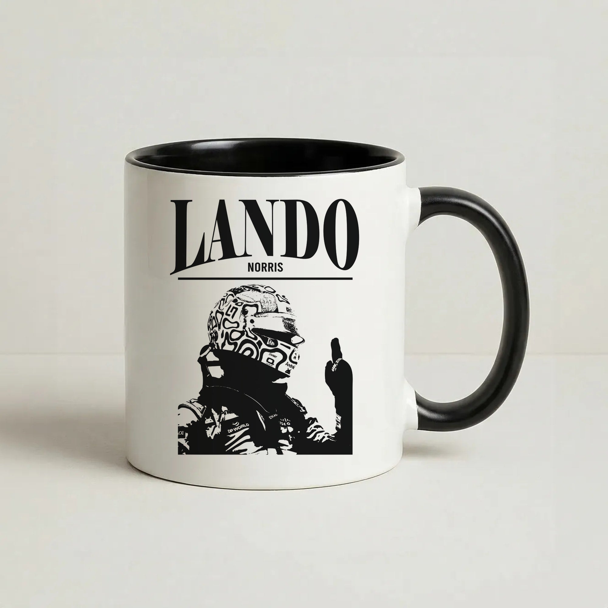 Lando Black And Green  Coffee Black Mug