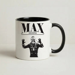 Max Blue And Red Coffee Black Mug