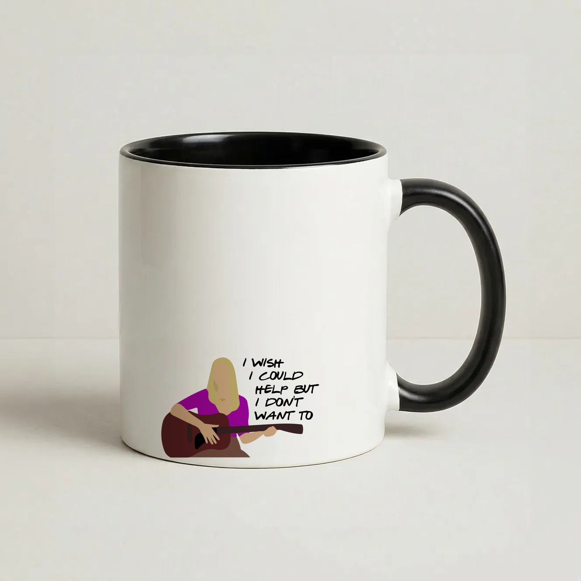 I Wish I Could Help But I Don't Want To Coffee Black Mug