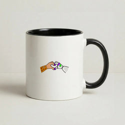 Woody And Buzz Love Coffee Black Mug