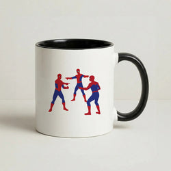 Spider Hero Pointing Meme Coffee Black Mug