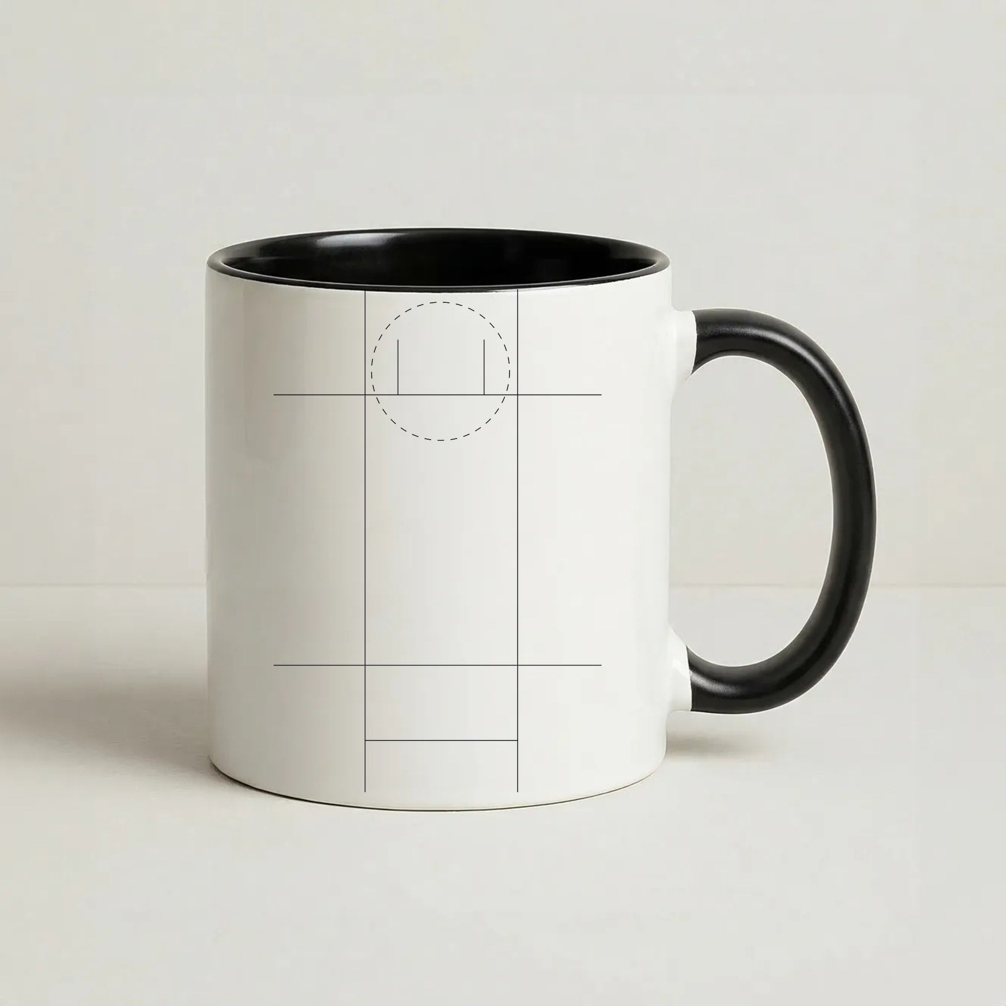 The Pitch - Cricket Coffee Black Mug