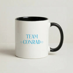 Seashells Team Conrad Coffee Black Mug