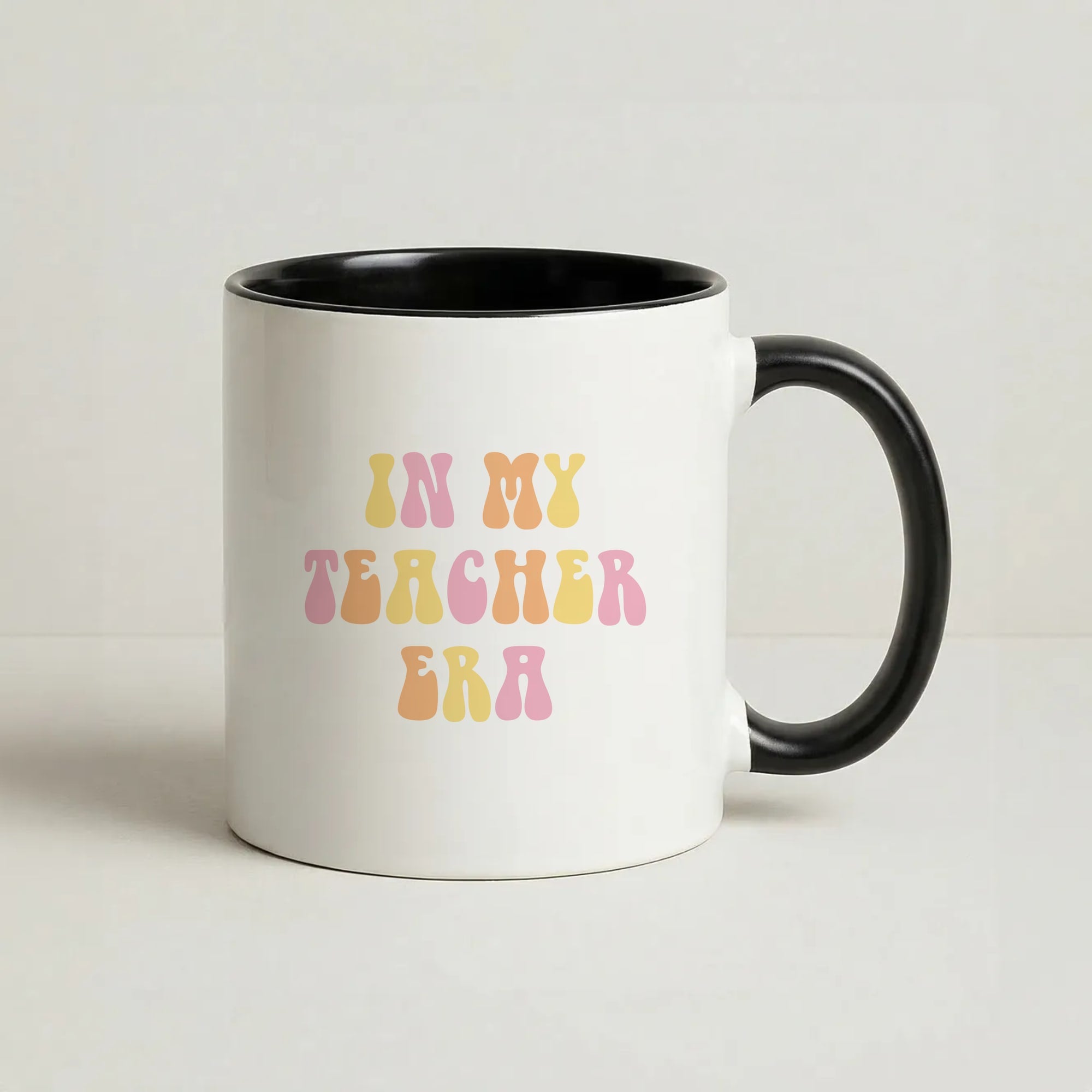 In My Teacher Era Coffee Black Mug