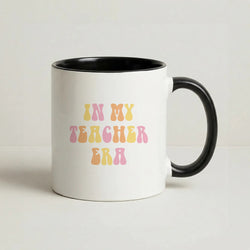 In My Teacher Era Coffee Black Mug