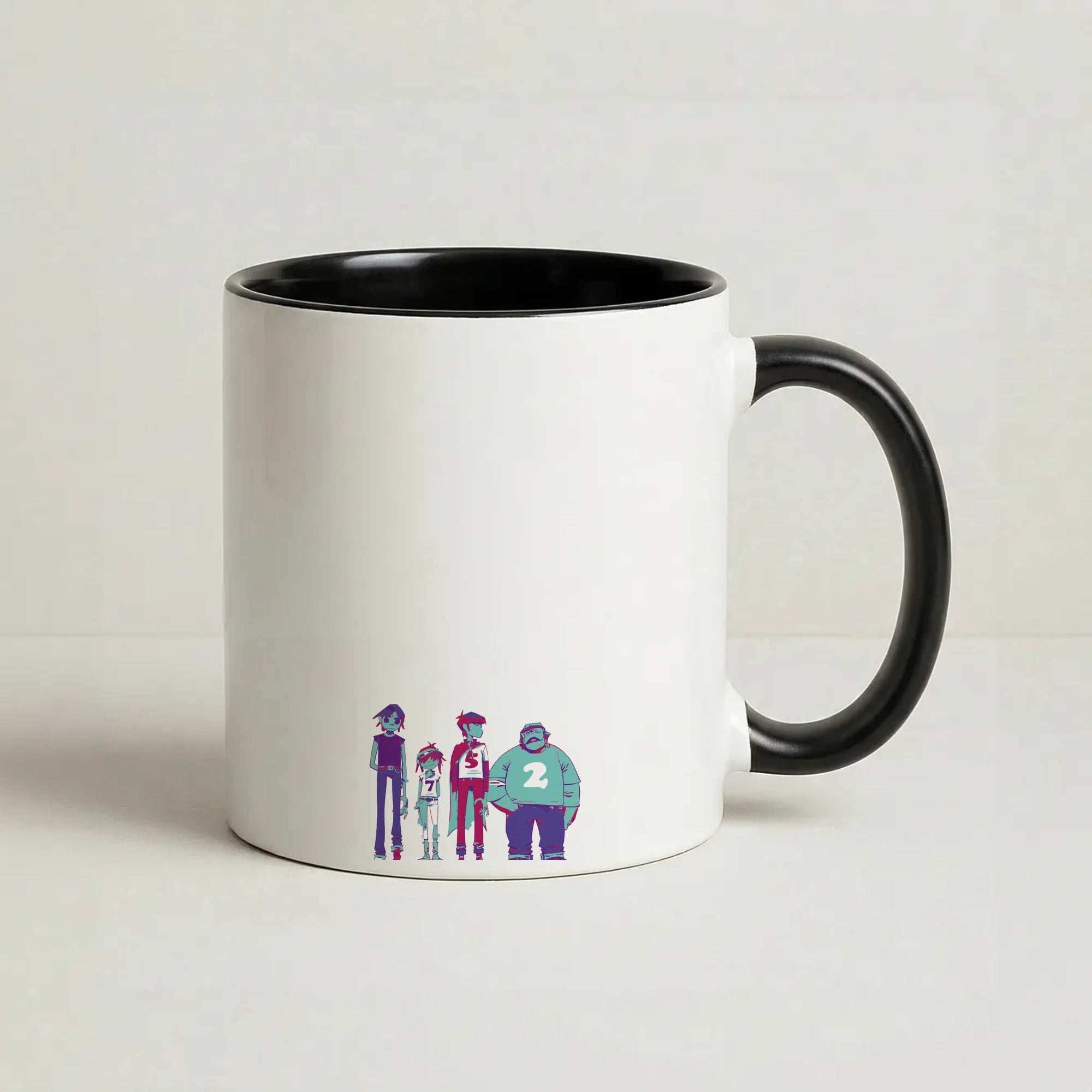 2,5,7 Coffee Black Mug