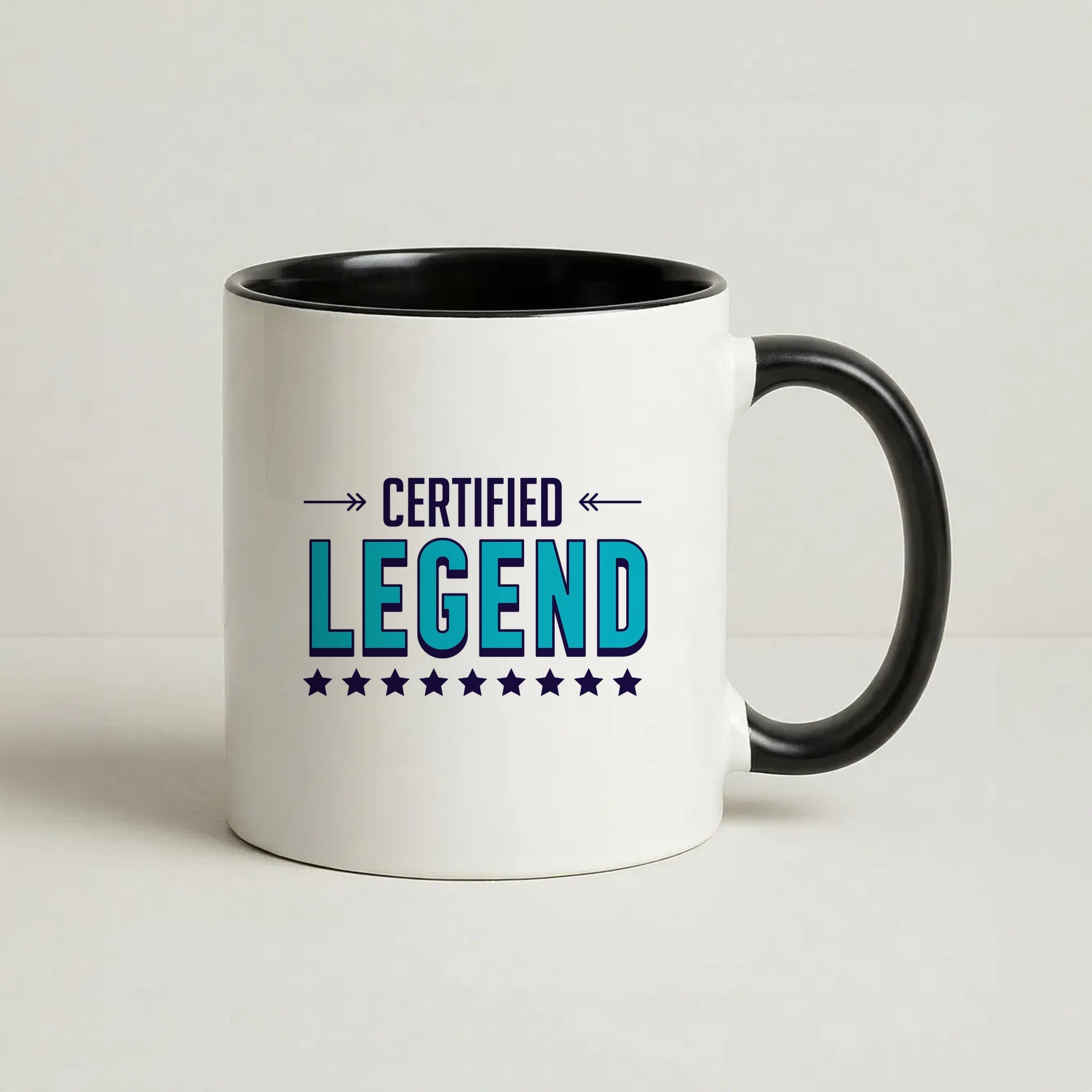 Certified Legend Coffee Black Mug