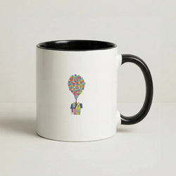 House Up Coffee Black Mug