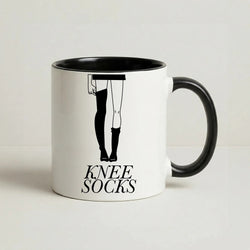 Knee Socks Coffee Black Mug