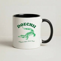 Alligator Bites Never Heal Collage Coffee Black Mug