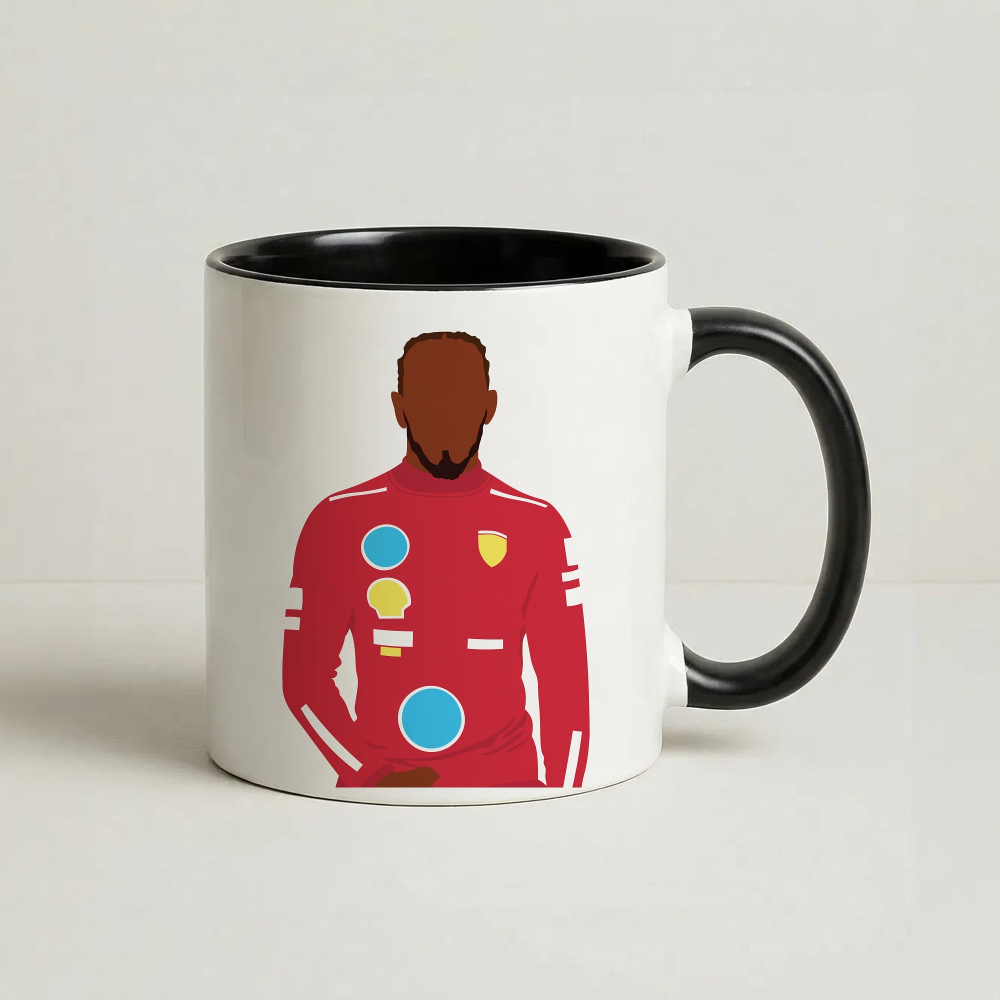 Hamilton In Red Coffee Black Mug