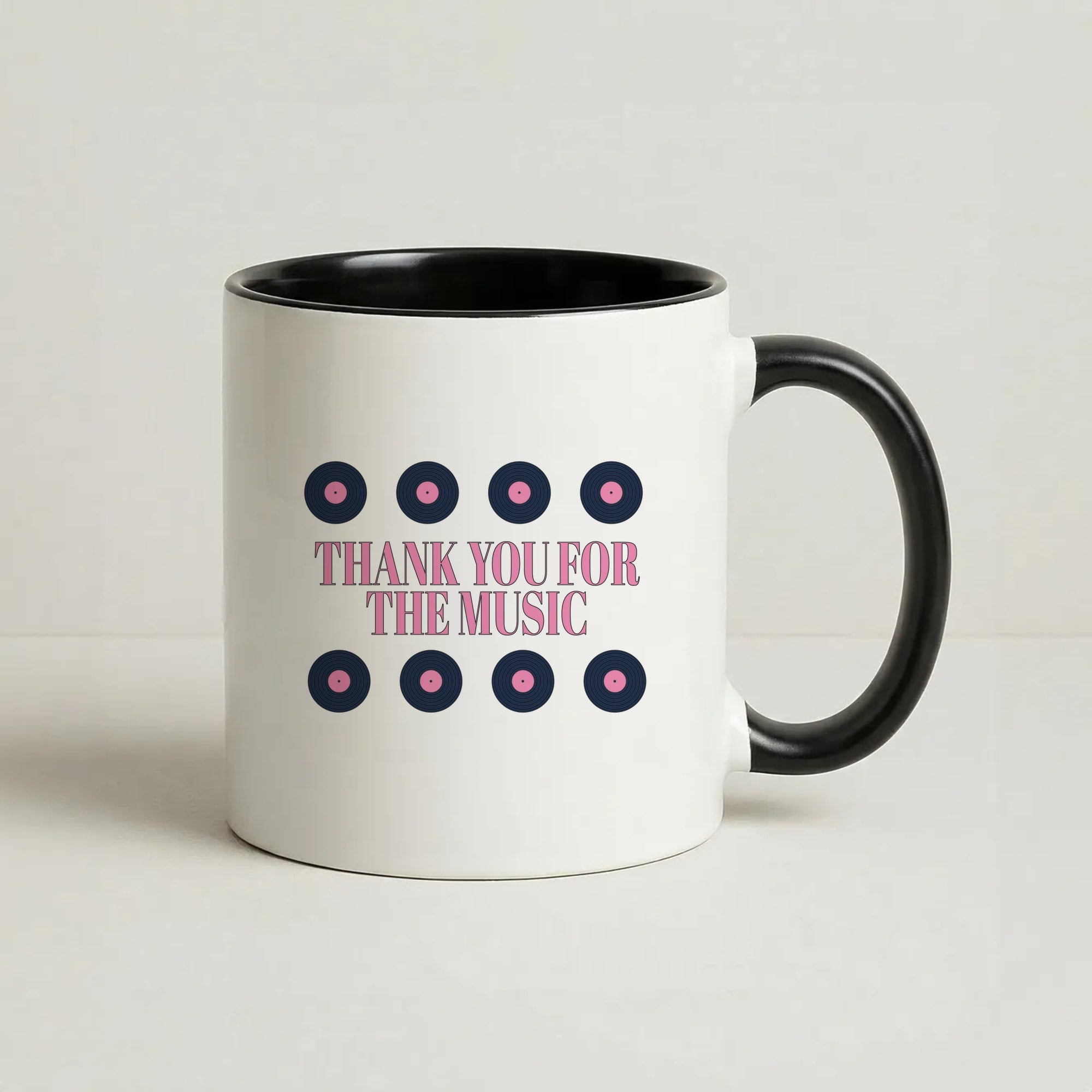 Thank You For The Music - Mamma Mia Coffee Black Mug