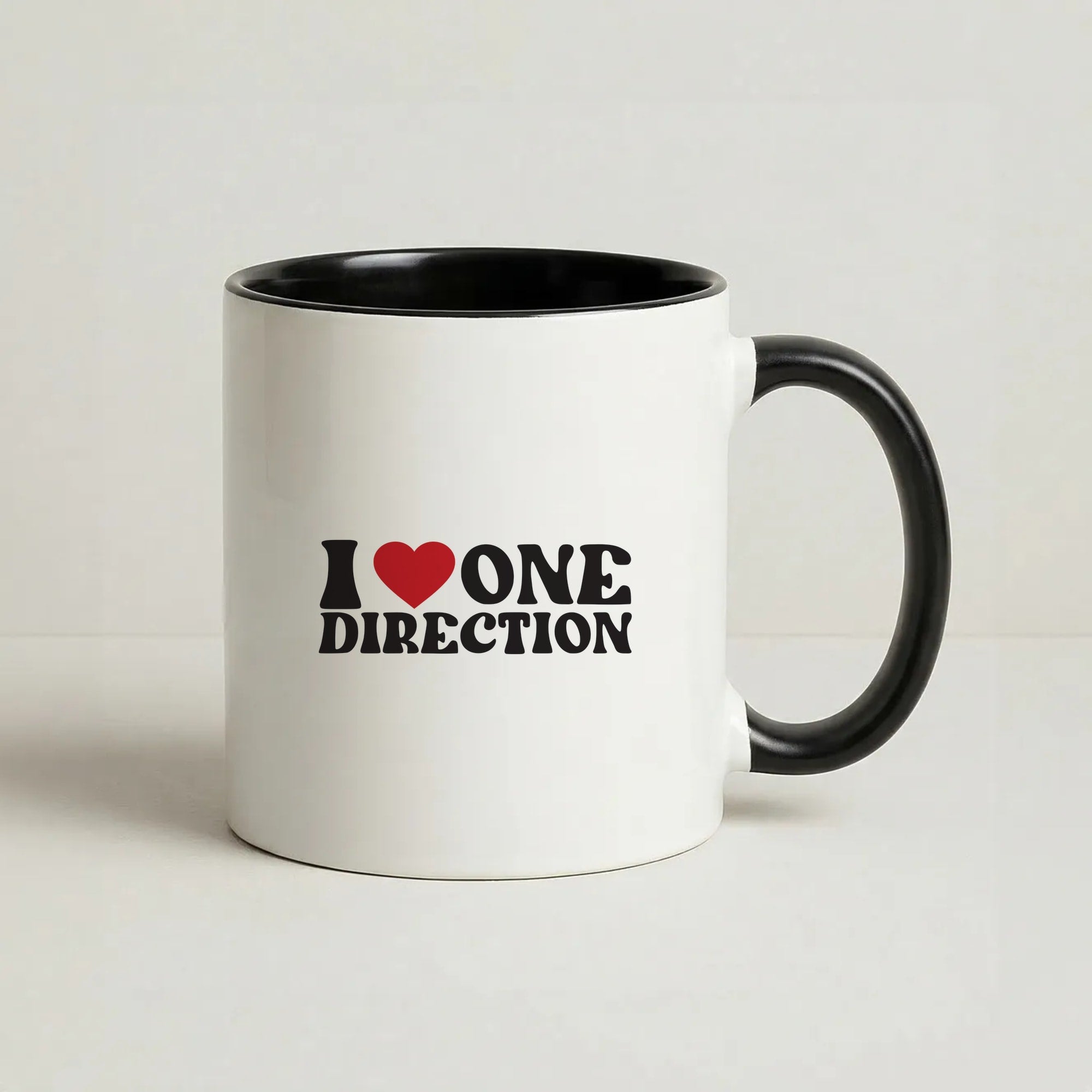 I Love Direction Coffee Black Mug