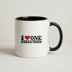 I Love Direction Coffee Black Mug