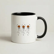 Dancing Pumpkin Skeletons Mug 4