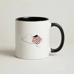 Moom On Grass Coffee Black Mug