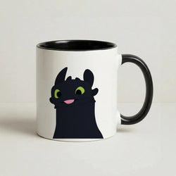 Black Fury Dragon Coffee Black Mug