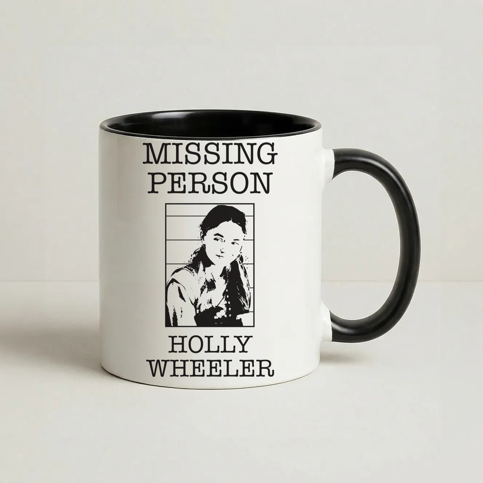 Missing Person Holly Coffee Black Mug
