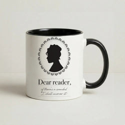 Dear Reader Coffee Black Mug