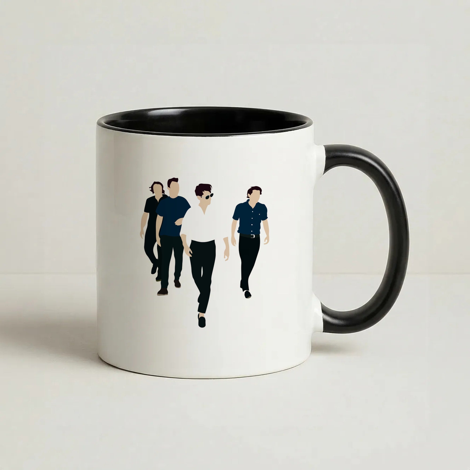 Walking Coffee Black Mug