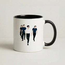 Walking Coffee Black Mug