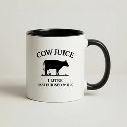 Cow Juice Coffee Black Mug