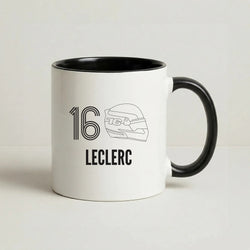 Leclerc Helmet 2026  Coffee Black Mug