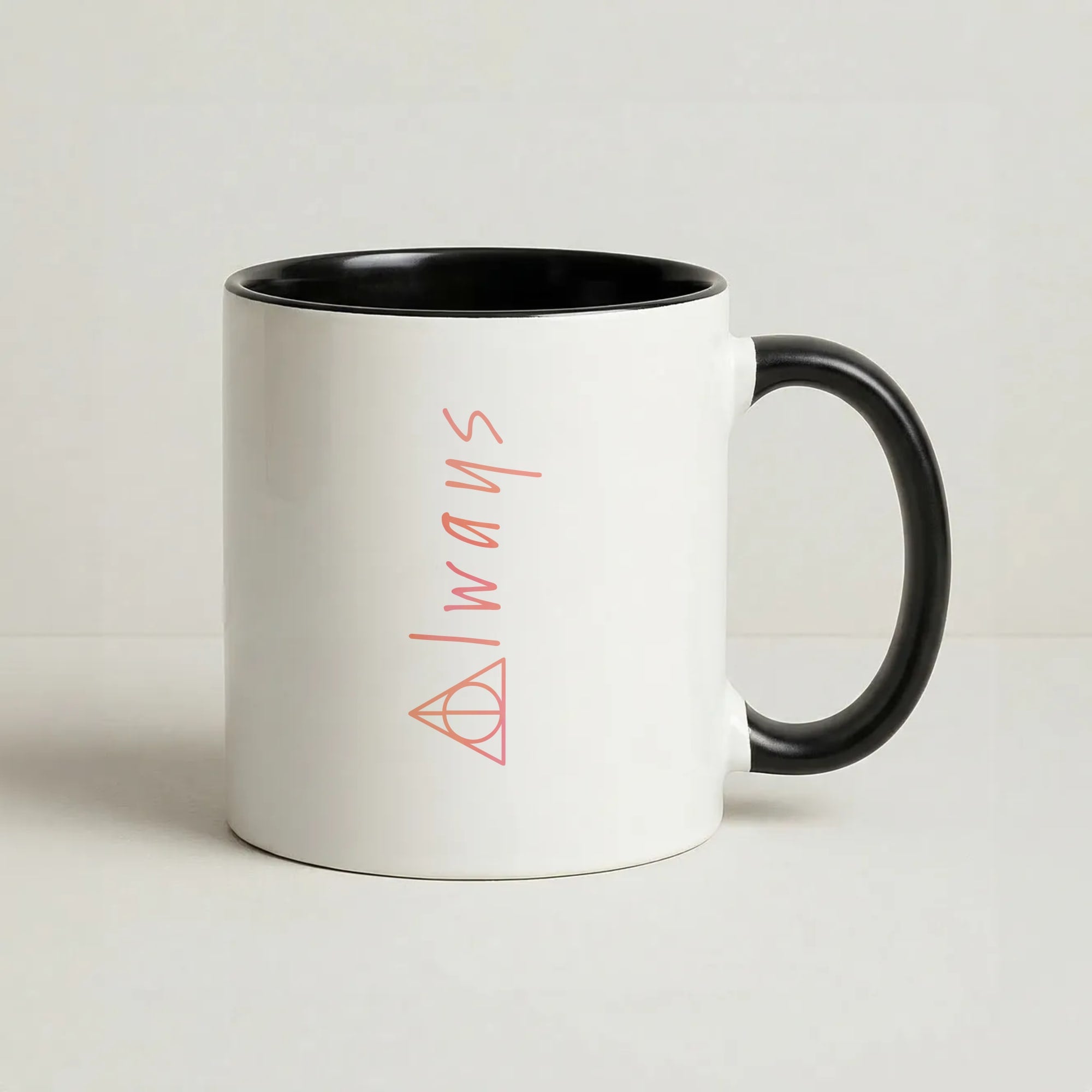 Deathly Always Coffee Black Mug