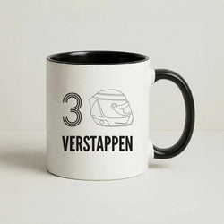 Verstappen Helmet 2026 Coffee Black Mug