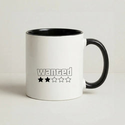 Wanted - Video Game Coffee Black Mug