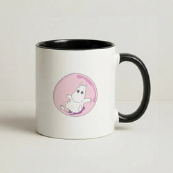 Moomin In A Black Bubble  Coffee Black Mug
