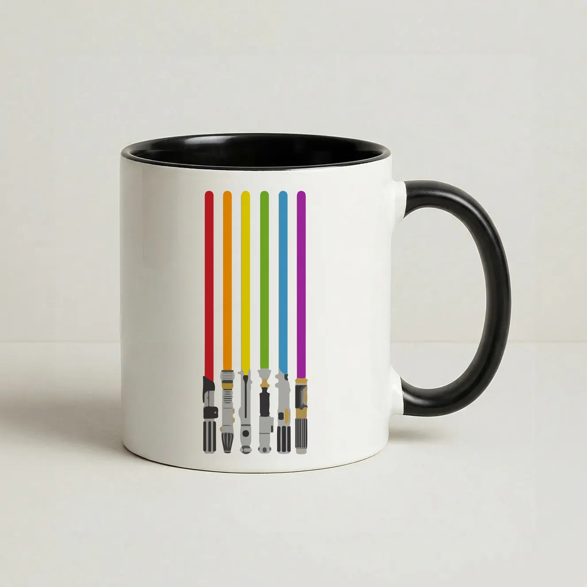 Lightsabers Coffee Black Mug