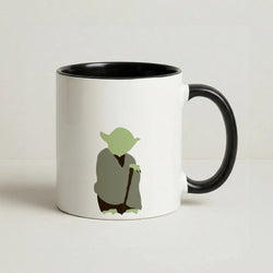 Yoda Faceless Coffee Black Mug