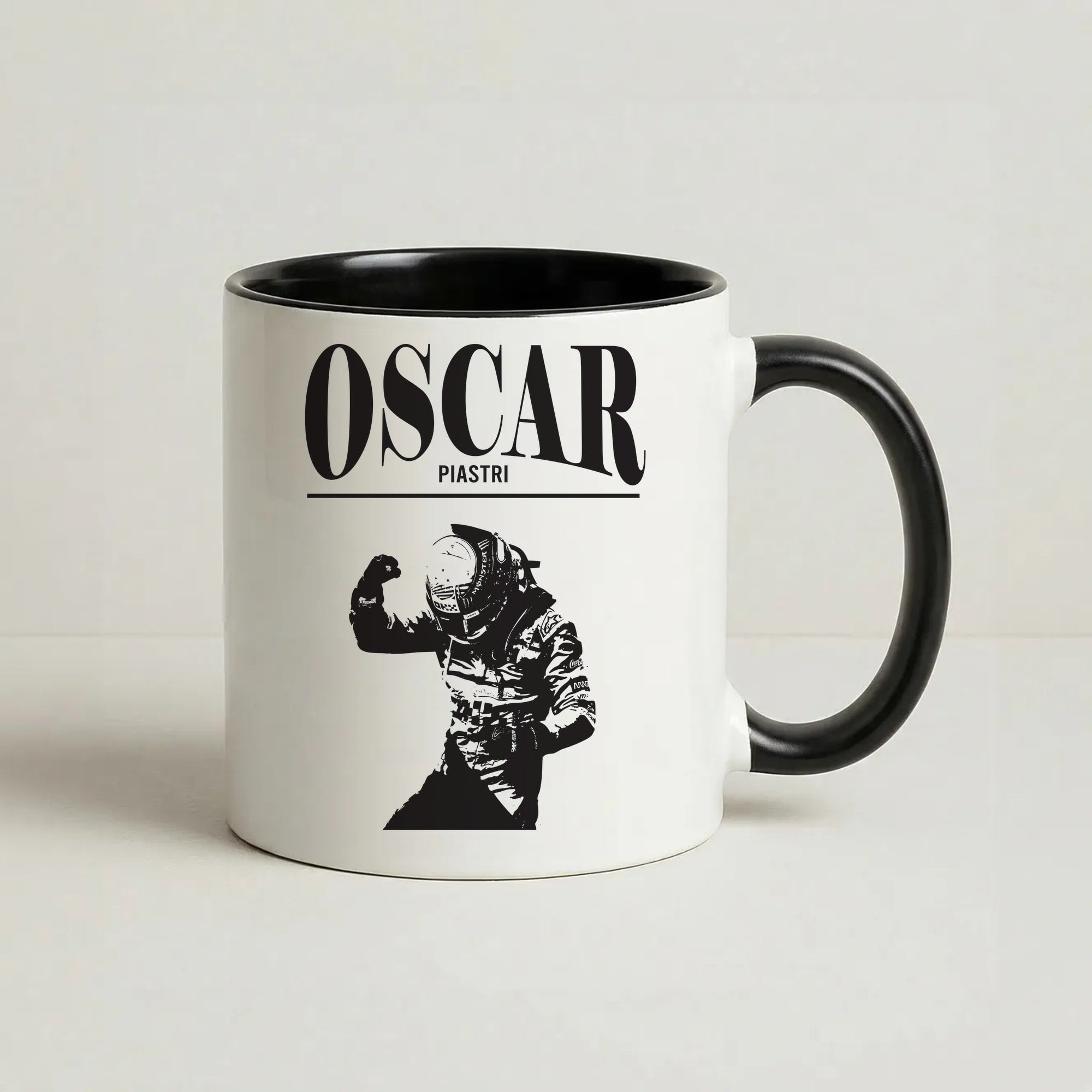 Oscar Orange And Black Coffee Black Mug