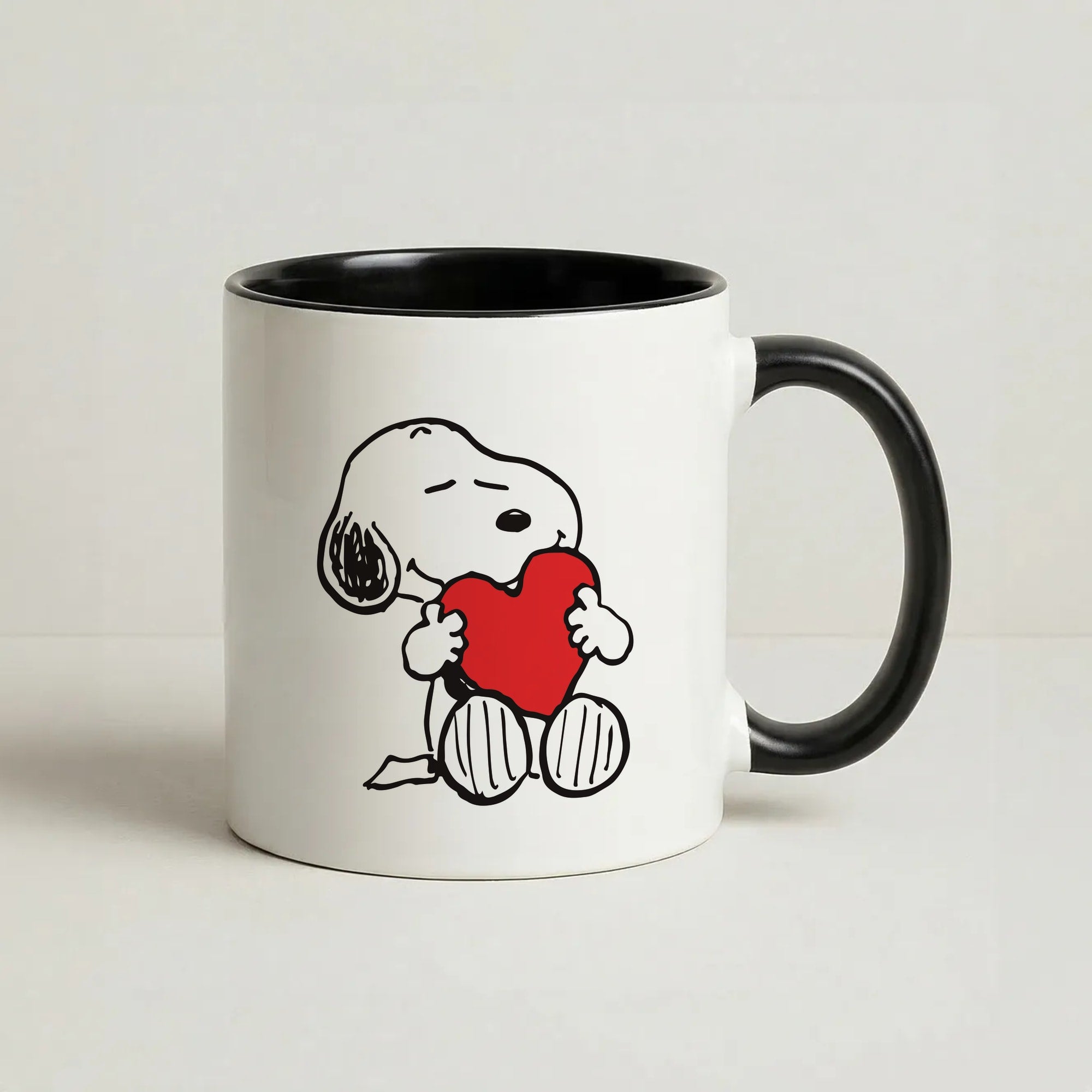 Snoopy - Valentine's Day Coffee Black Mug