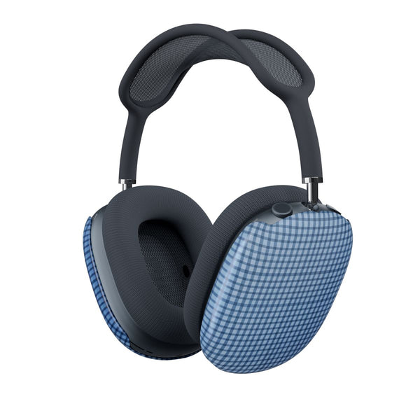 Back to Casics - Blue Gingham Weave AirPods Max Case