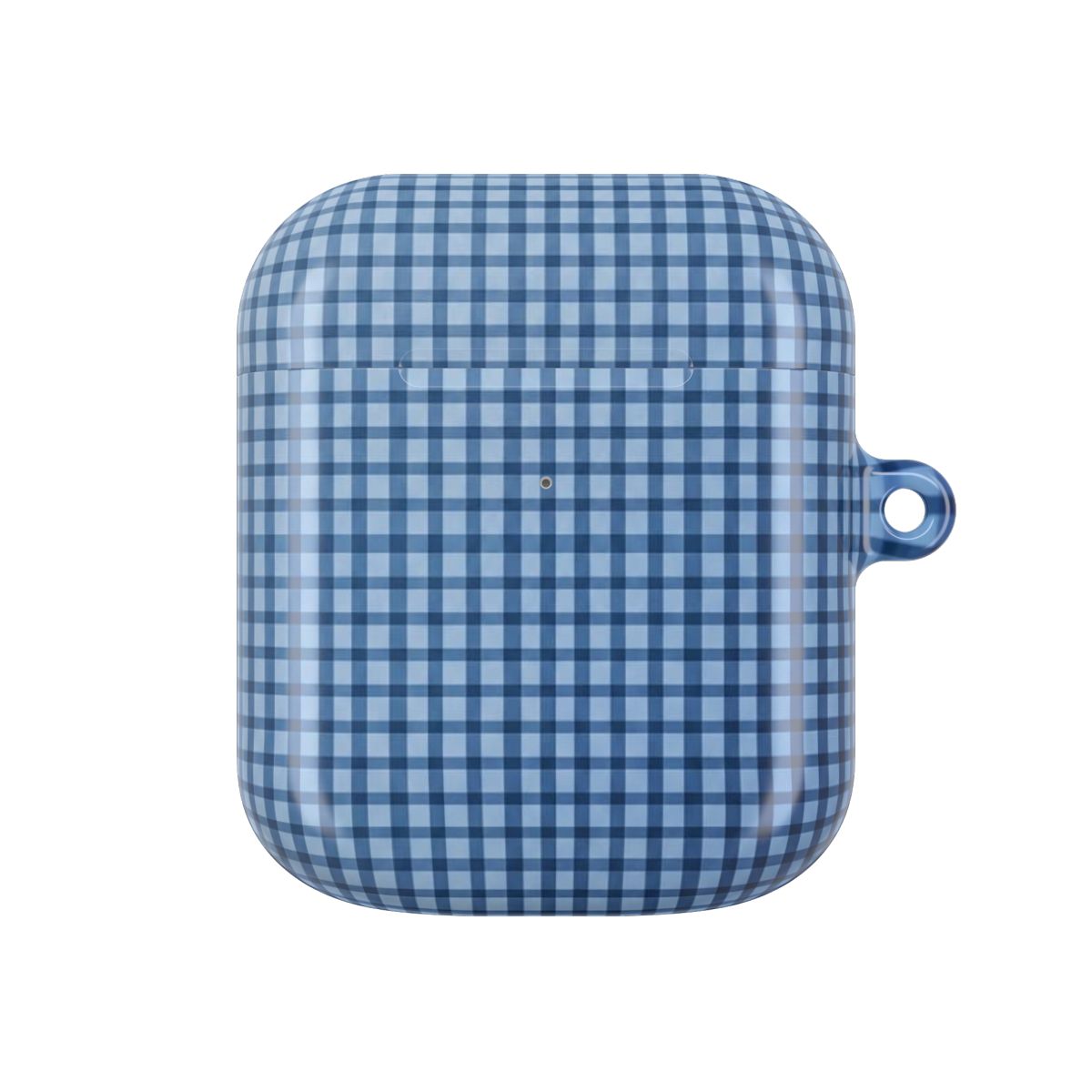 Back to Casics - Blue Gingham Weave AirPods Case