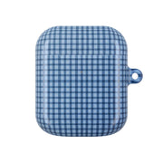 Back to Casics - Blue Gingham Weave AirPods Case 2